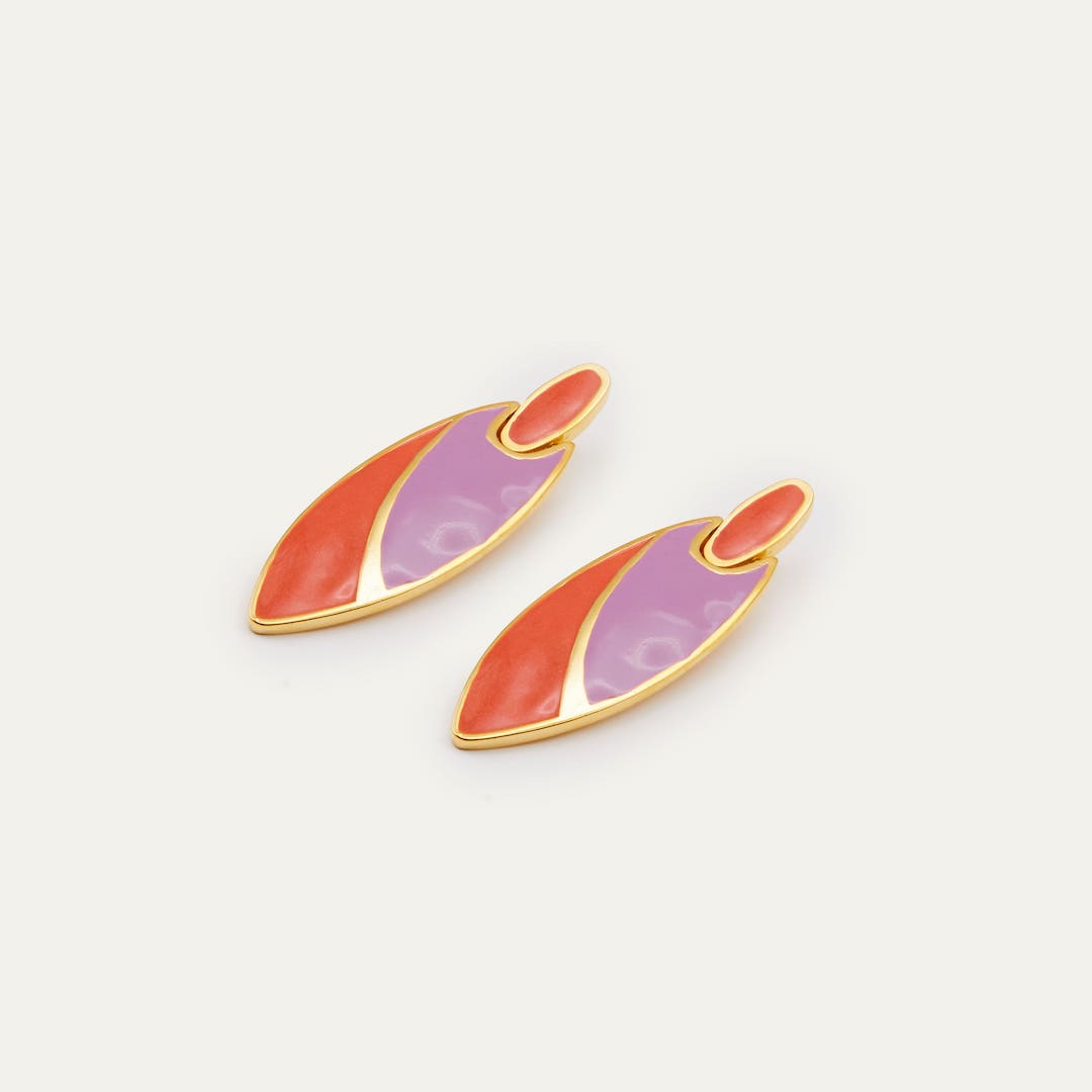 Pendientes Vintage Coral | OMI Touch Joyas
