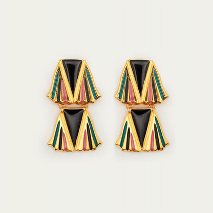 Pendientes Arancha Negro | OMI Touch Joyas