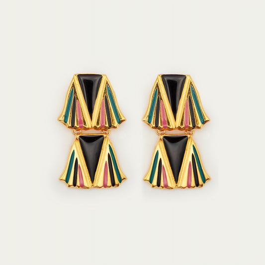 Pendientes Arancha Negro | OMI Touch Joyas