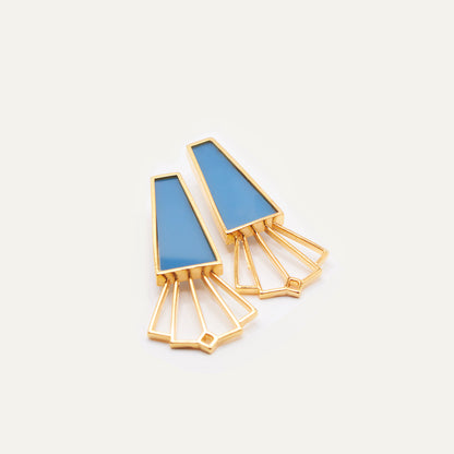 Pendientes Catalina Petroleo | OMI Touch Joyas