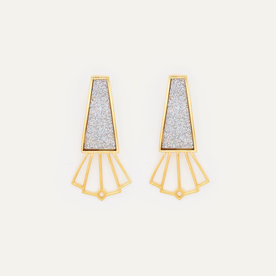 Pendientes Catalina Purpurina | OMI Touch Joyas