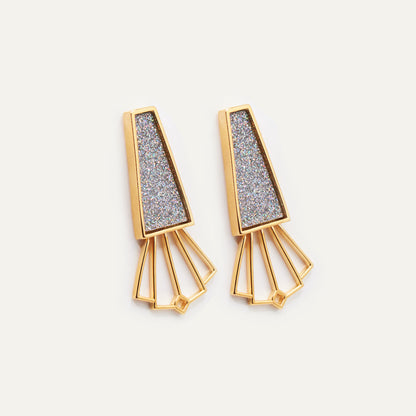 Pendientes Catalina Purpurina