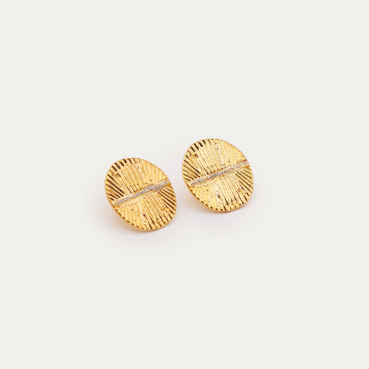 Pendientes Escudo Purpurina | OMI Touch Joyas