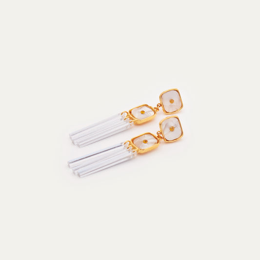 Pendientes Sofía XL Blancos