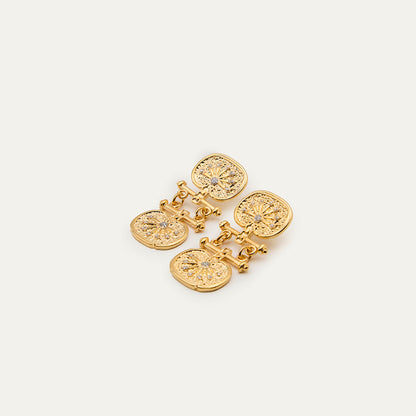 Pendientes Pendulo mini purpurina