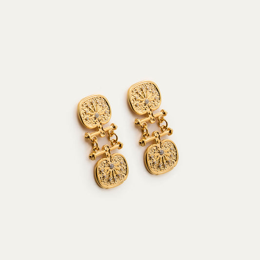 Pendientes Pendulo mini purpurina